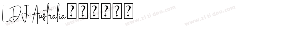 LDJ Australia字体转换